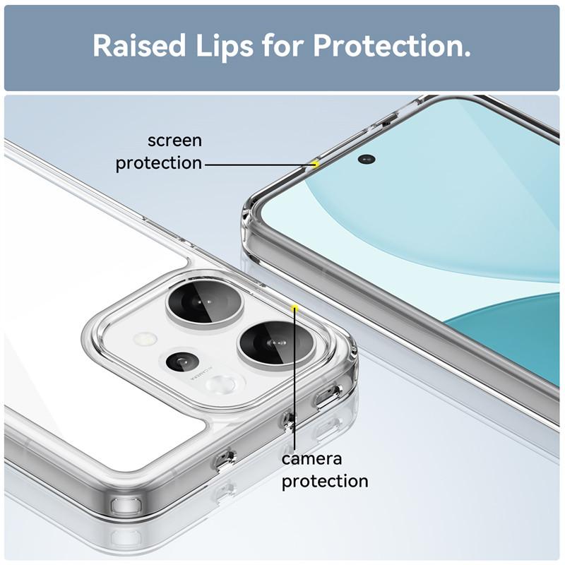 For oppo Reno14 Pro Global Case oppo Reno14 Reno14 Pro Global Cover Funda Clear PC + Silicone Shockproof Protective Phone Cover
