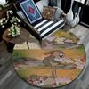 Thumper pattern round rug,Carpet Rug for Living Room Bedroom Playroom ,Non-slip Floor Mat,Holiday Gifts and Birthday Gifts.