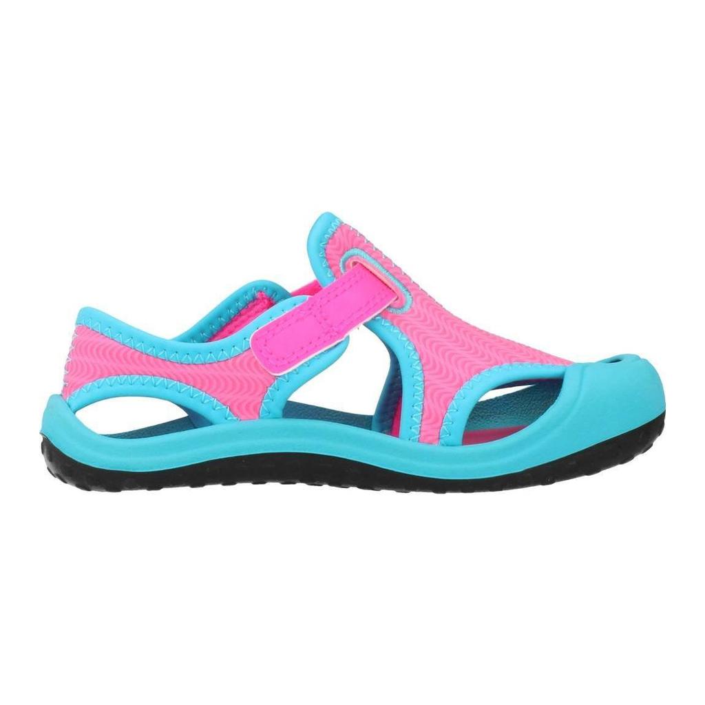 Nike Sunray Protect TD Hook and loop Sports Sandals Blue Pink Infant And Toddler 344993-612