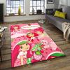 1pc Strawberry Princess4 Design Area Rug - Non-Slip, Soft & Cozy Floor Mat for Living Room, Bedroom, Office - Indoor/Outdoor Decorative Carpet