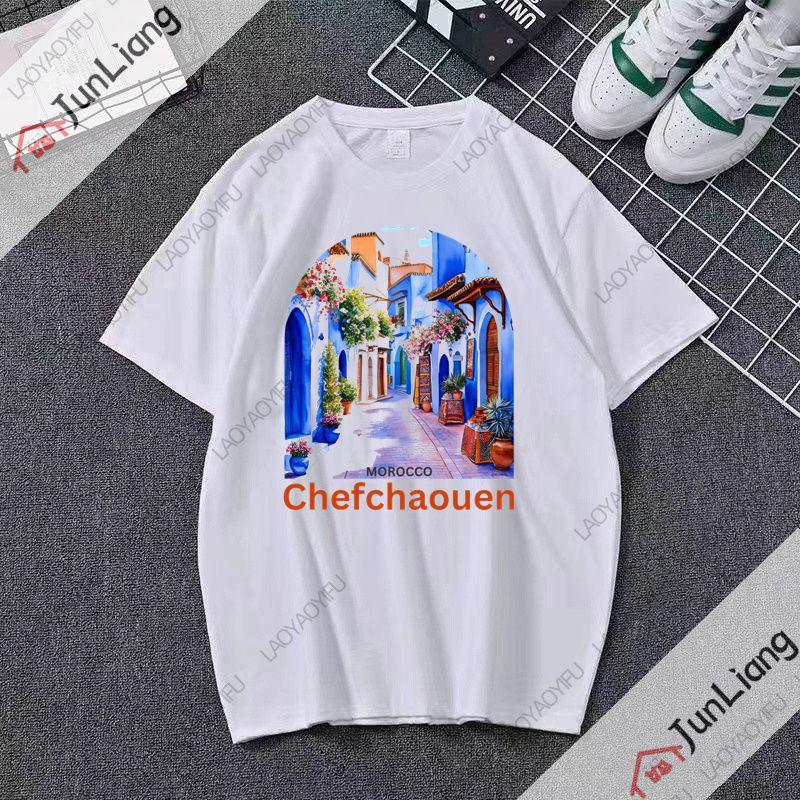 Marokkanisches Flaggenmuster Herren T-Shirt Marokkanisches spirituelles Symbol T-Shirt Herren 2025 Modell atmungsaktives und bequemes Oberteil