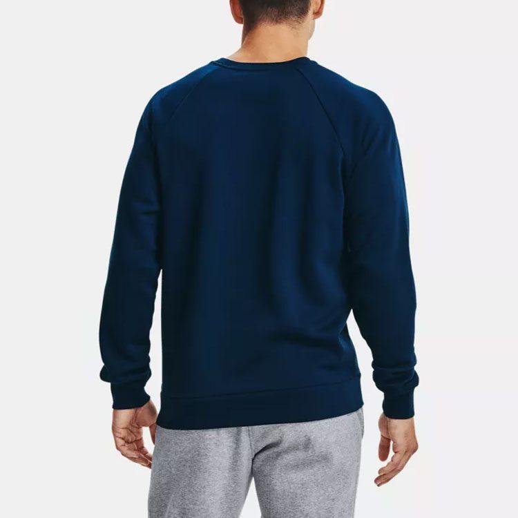 Under Armour Rival Sweatshirts Men's Blue Crew Neck Moderate Regular 1359029-408