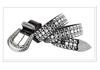 Unisex Fashion Rivet Belt with Rhinestone Alloy Pin Buckle