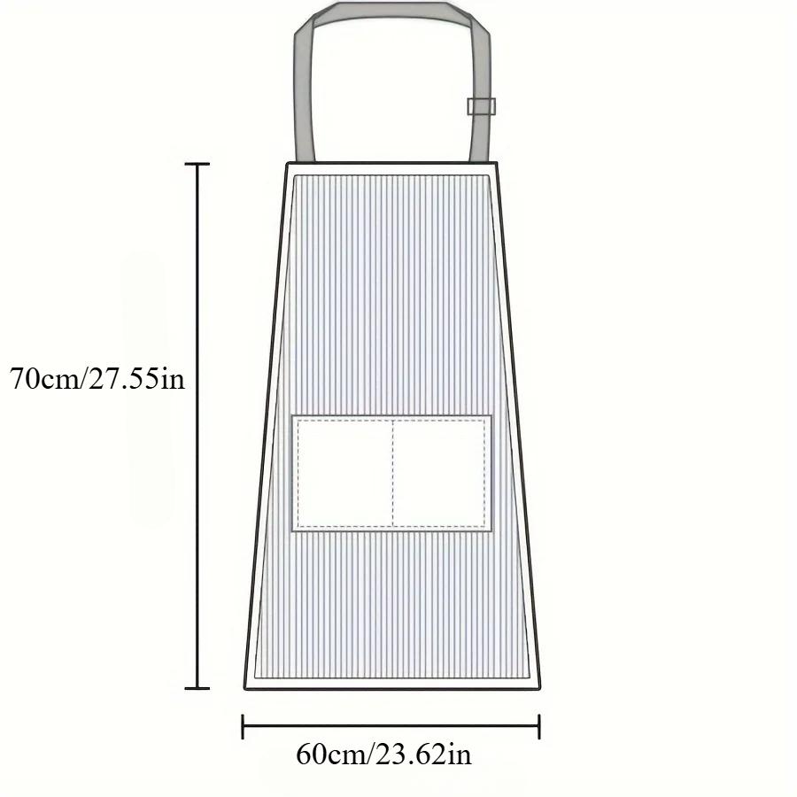 Woman Canvas Apron for Waterproof Oil-Proof Adult Male Female Couple Style Cooking Work Clothes Light and Thin Household Kitchen