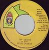 7inch Record UTAN GREEN  My Desire NONE Flames Jamaica Reggae Ska  Dub Used