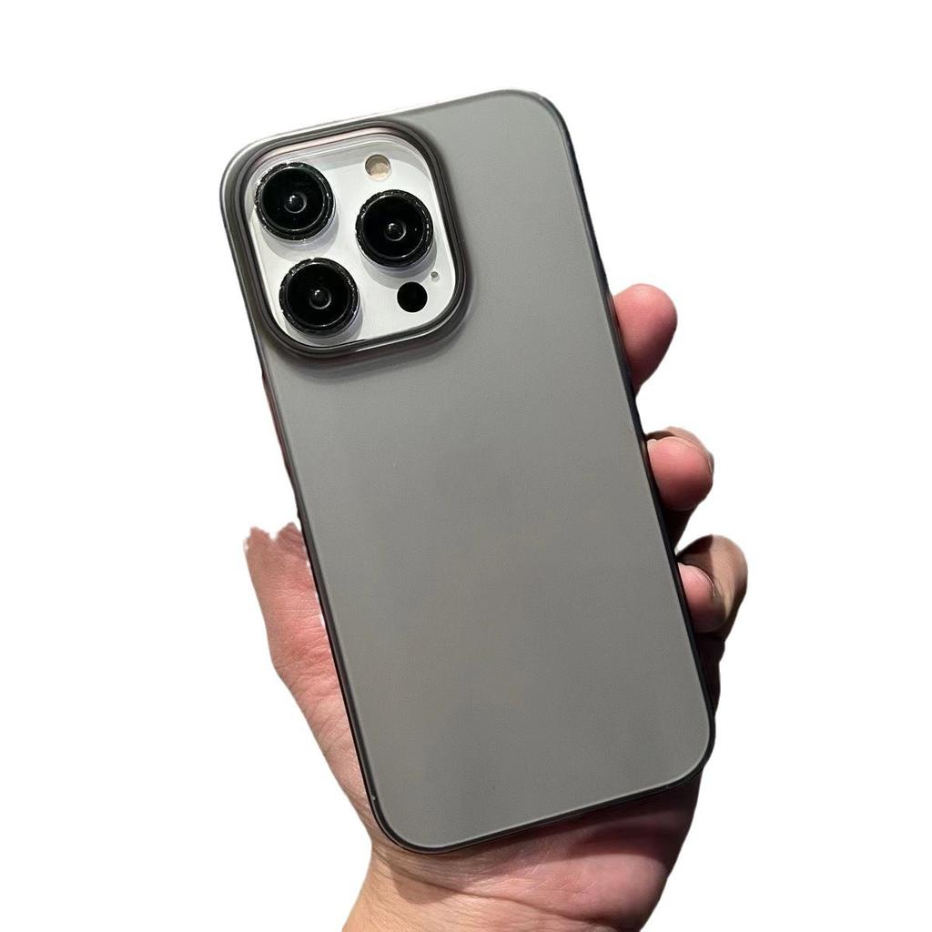 Respiro di Ghiaccio Fantasma Opaco Foro Grande Applicabile Custodia per Telefono IPhone 16PRO Apple 14 Semplice Coppia 15 Custodia Protettiva