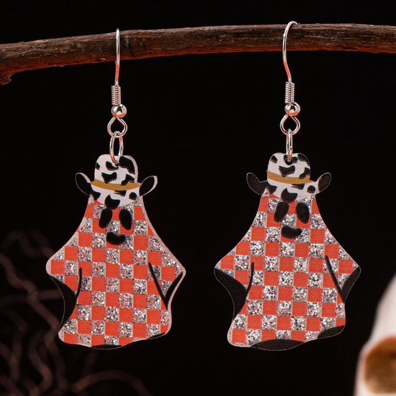 Women'S Halloween Fashion A Variety Of Minimalist Niche Designs Ghost Earrings Party Party