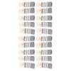 20pcs Cat Paw Furniture Leg Socks Double Thickened Knitting Chair Leg Floor Protectors for Office Home Dark Grey Stripe