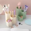 Simple Frosted Honeycomb Pen Holder Large Capacity Multi-Functional Desk Stationery Storage Box Office Accessories Table Decor