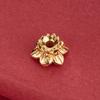 S925 Sterling Silver Lotus Flower Bead Caps for DIY Bracelet Making