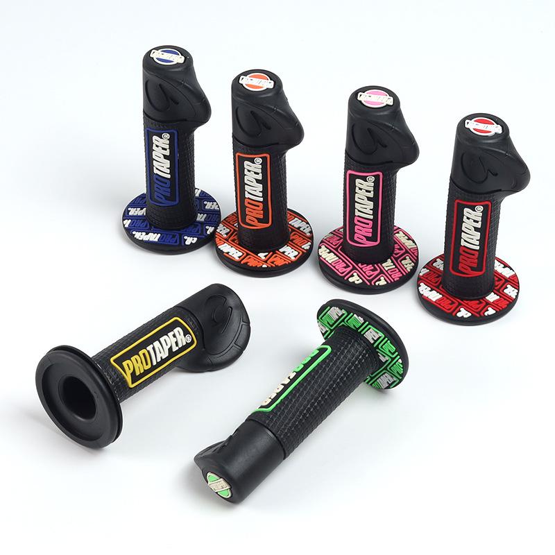 

Universal Modified Pro Handlebar Grips for Motorcycles, Mopeds, Scooters & Cross-Country Bikes Black with support (Color random)