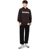 Anta Skateboard Series Letter Print Hooded Casual Sweatshirt Men Sweatshirt Dark-Brown 152338718-3
