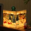 3D Space Cube Cube Night Light DIY Christmas Atmosphere Nightlight  Fireplace Decoration