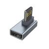 90°Angled USB Adapter Reversible Insertion Support Fast Charging and Data Transfer Connecting to Keyboards,Mouse,