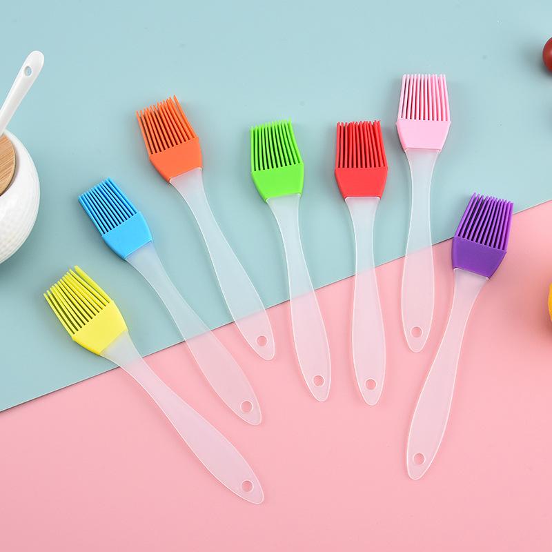 Silicone Oil Brush Small Barbecue Brush Household Kitchen Baking Pancake Oil Brush Tool High Temperature Resistant No Hair Drop