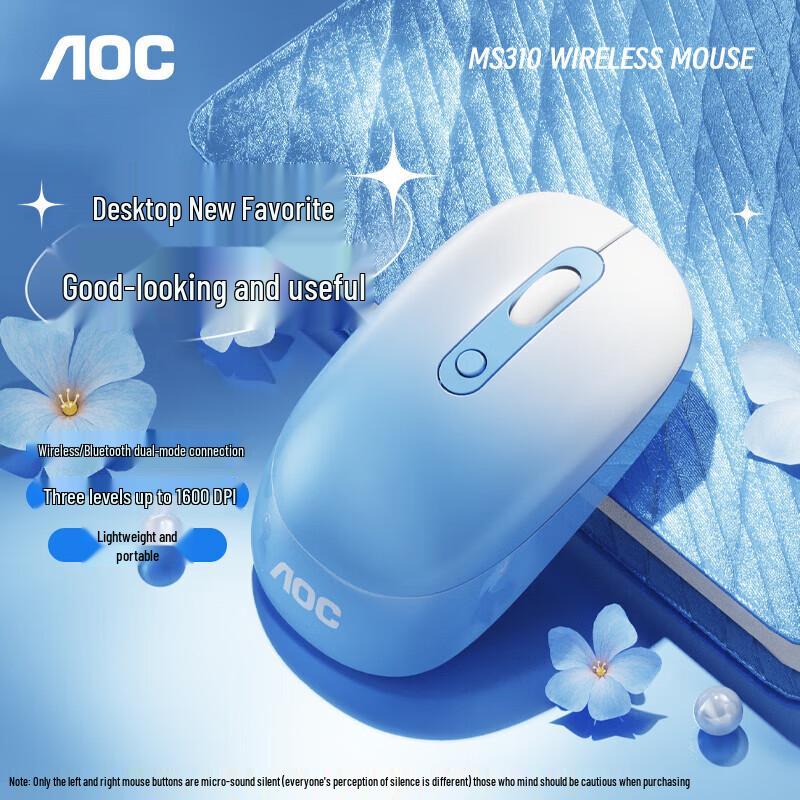 AOC MS310 Silent Wireless Ergonomic Mouse