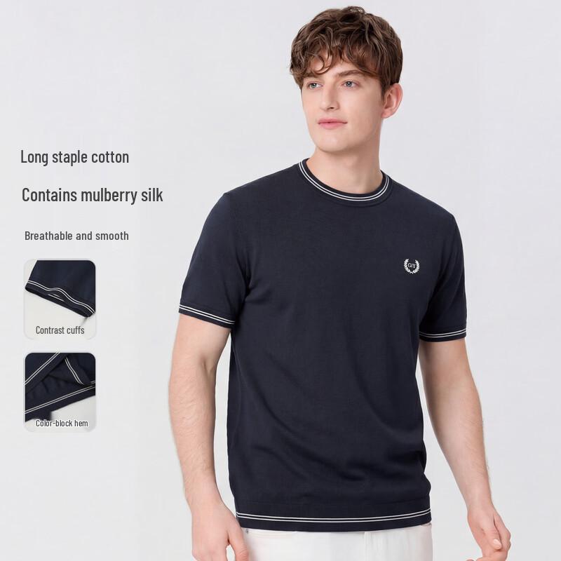 Goldlion GY Men's Silk Blend Short Sleeve T-Shirt