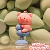 Car Panel Dashboard Decoration Cartoon Animal Shaking Head Spring Toys PVC Car Ornament Doll Auto Interior Accessories Gift