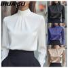 Women's Fashion Casual Solid Color Print Long Sleeve Blouses & Shirts