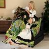 Artist Q-Quentin B-Blake Throw Flannel Blanket, Soft Warm, Durable & Washable cute Cool