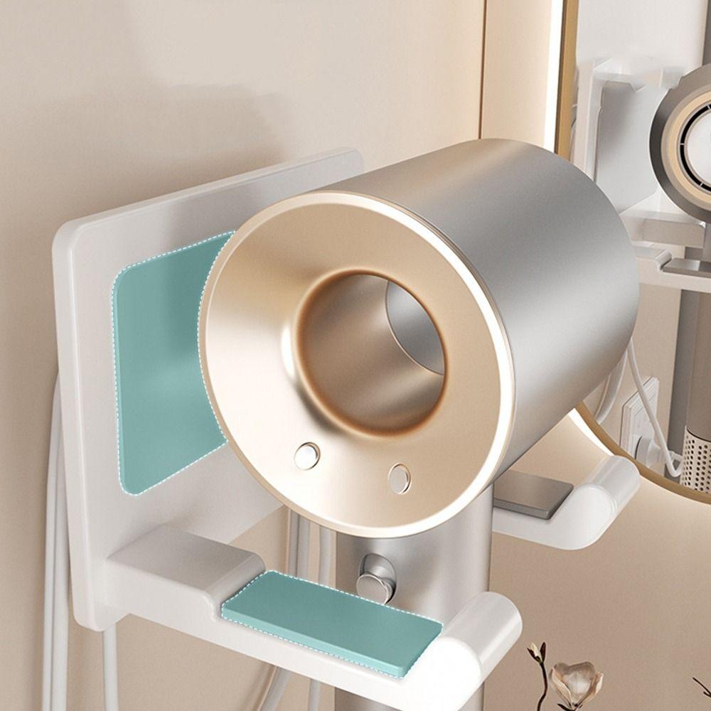 Punch-free Hair Dryer Holder Wall Mounted Hair Straightener Dryer Holder  for Home