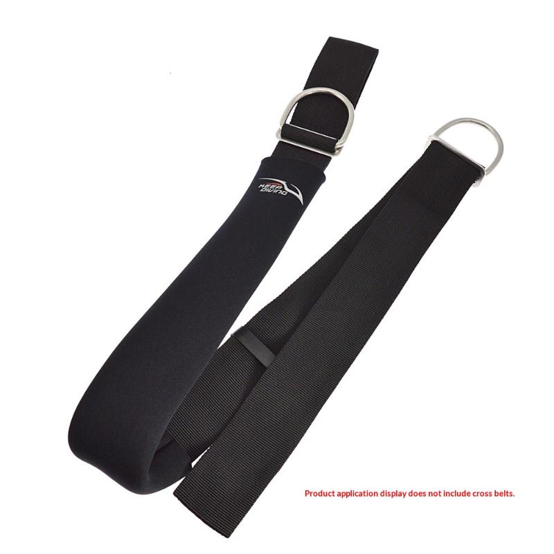 Scubas Diving Crotch Strap Cover Webbing Soft Pad Sleeve For Bcd Drysuit Harness Crotch Strap Cover 5Mm Webbing Soft Pad Sleeve