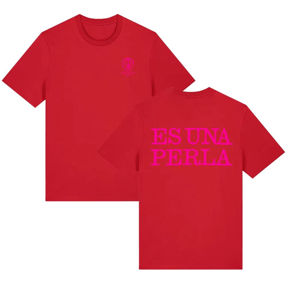 

Es Una Perla Tee Rosalía LUX Merch T Shirts New Hot Selling Pure Cotton Clothing Unisex Harajuku Crew Neck Casual Gift Top 4XL
