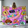 1PC Hey Duggee Custom Name Patterned Flannel Blanket Suitable For All Seasons for Home Decor Warmth and Comfort Gifts Holiday Present