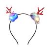 Glowing Christmas Reindeer Hair Hoop Headbands Hair Bands Party Decoration for Girls and Womens Photo Props