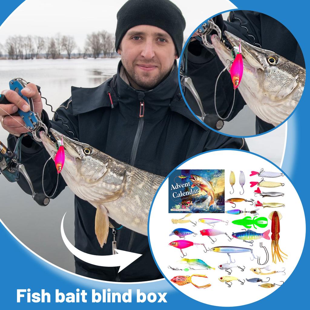 Merry Christmas 24-piece Fishing Box Christmas Gift Box