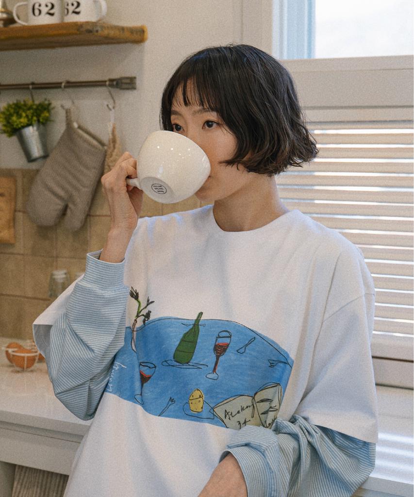 Leunnes Last Wine T-Shirts / White