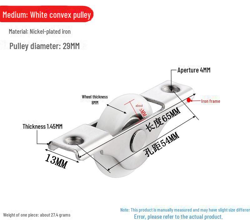 Sliding Door & Window Pulley Set: Floor, Cabinet, Convex & Concave Wheels