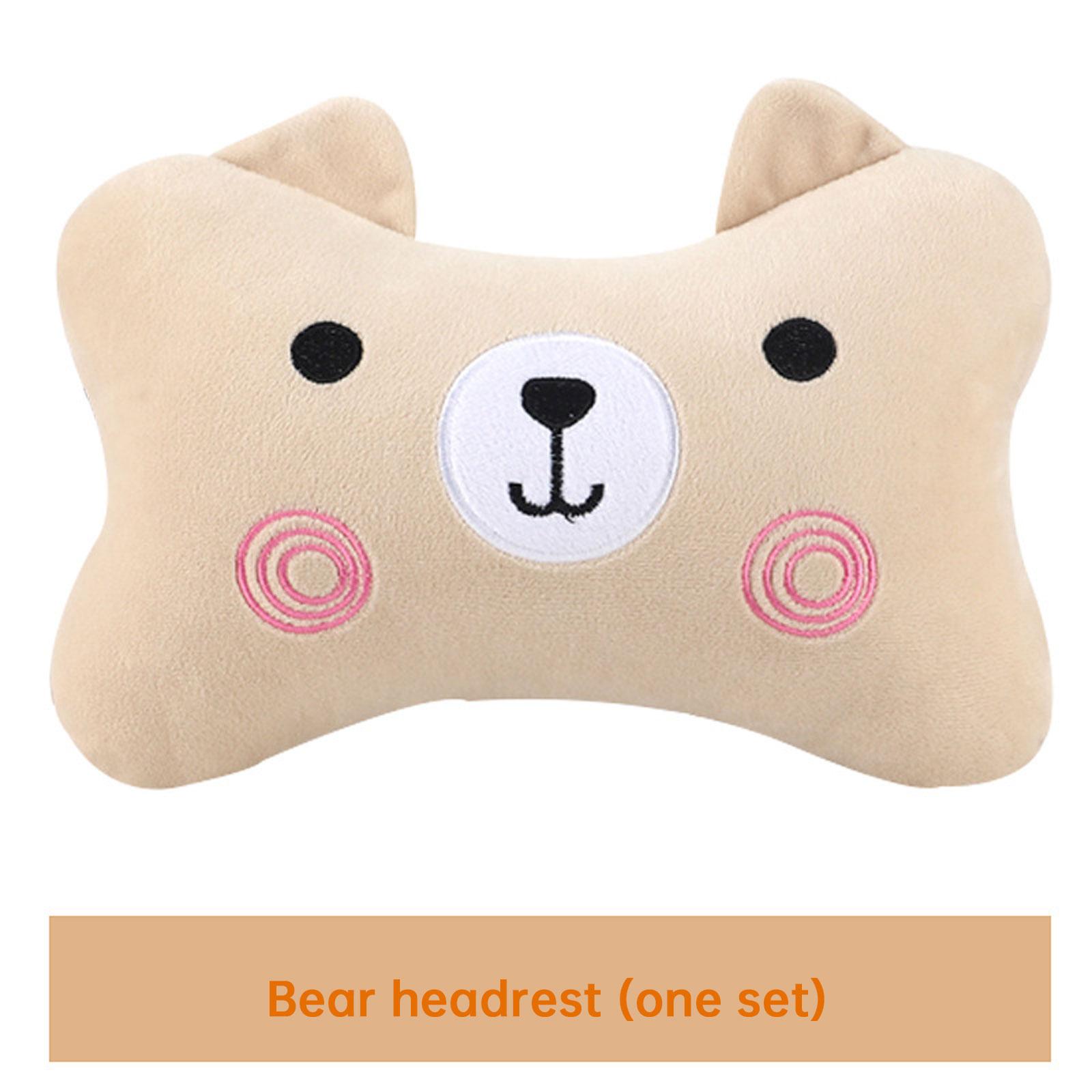 

Креативный мультяшный милый автомобильный подголовник фланец плюшевая подушка для шеи дизайн салона автомобиля для девочек удобная подушка для сиденья
