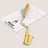 1pc Creative Musical Instrument Bookmark Piano, Guitar, Organ, Harp, Violin, Trumpet Metal Bookmarks with Beautiful Tassels