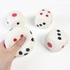 2.56" Squishies Dice Kawaii Soft Slow Rising Large 6-Sided Dice with Dots Stress Relief Kids Toys Collection Decorative Props