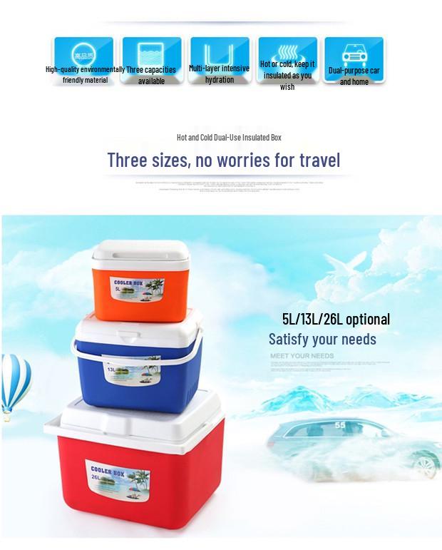 Tragbare isolierte Frischhaltebox für kleine Kühlschränke, den Außenbereich, zum Angeln und für unterwegs