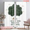 2pcs 2D Flat Printing Scene Curtains Christian Bible Verse 100% Polyester Without Electricity Birthday Party for Bedroom Office