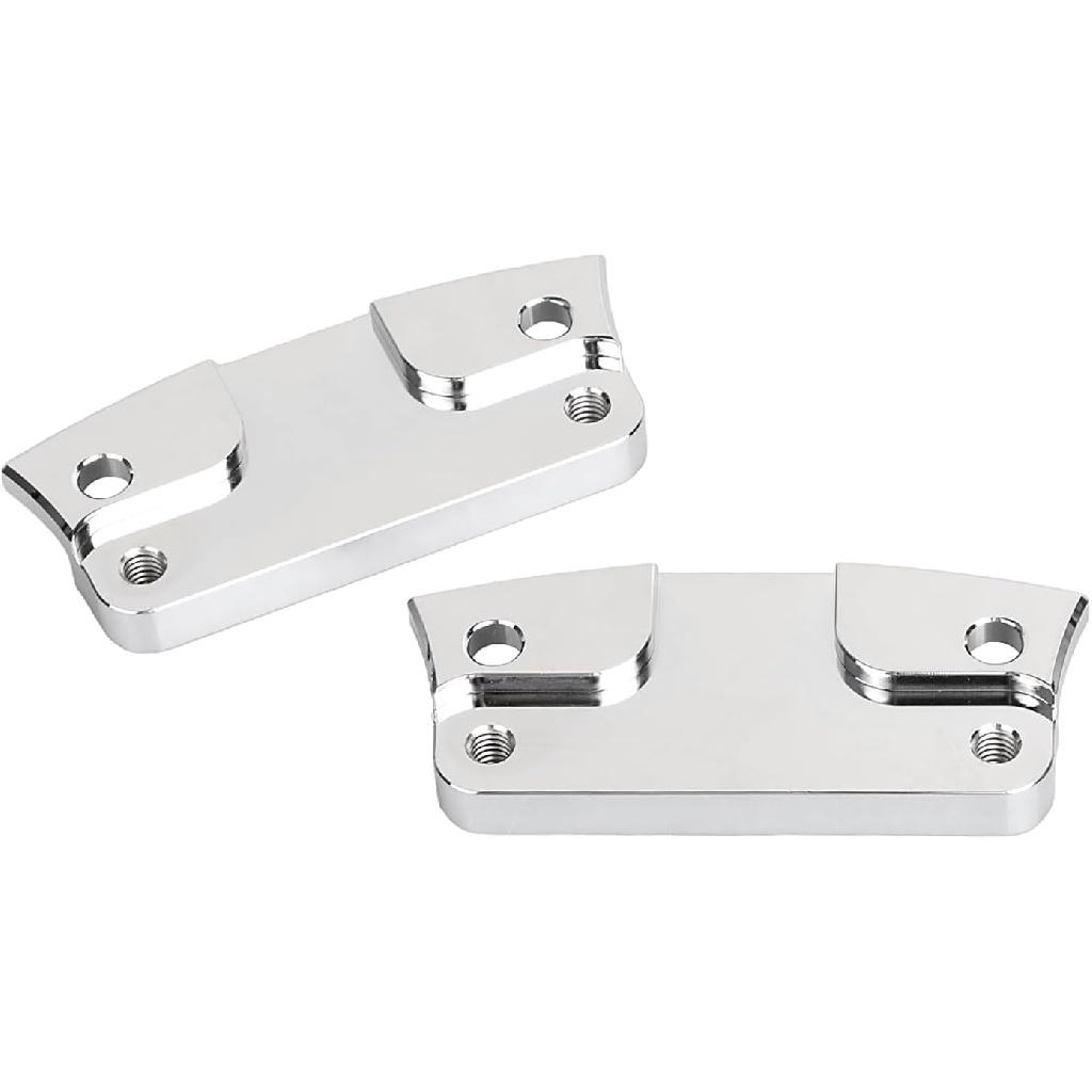 Chrome 21" Wheel Front Fender Spacer Lift Risers Bracket for Harley Touring Road King Street Glide Road Glide 2014-2023