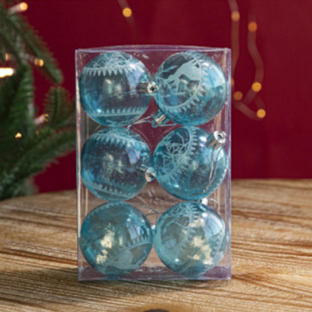 

6 шт./набор Прозрачный Рождественский Подвеска Снежные Шары Лось Олень/Дом Безделушка Подвесное Украшение Рождественский Подарок Style D