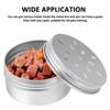 10Pcs 60ML Aluminum Tin Can Round Empty Scent Training Case with Hollow Hole Lid Refillable Dog Scent Training Box
