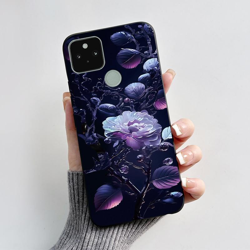 For Google Pixel 5 5A Case Cute Cat Cartoon Love Heart Silicone Soft TPU Back Cover For Pixel 5 5a Shockproof Protective Coque