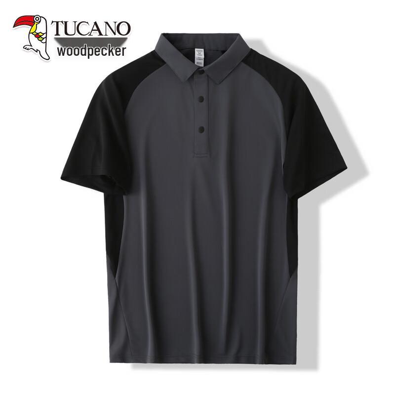 TUCANO Men s Color-Block Raglan Polo Shirt 2XL