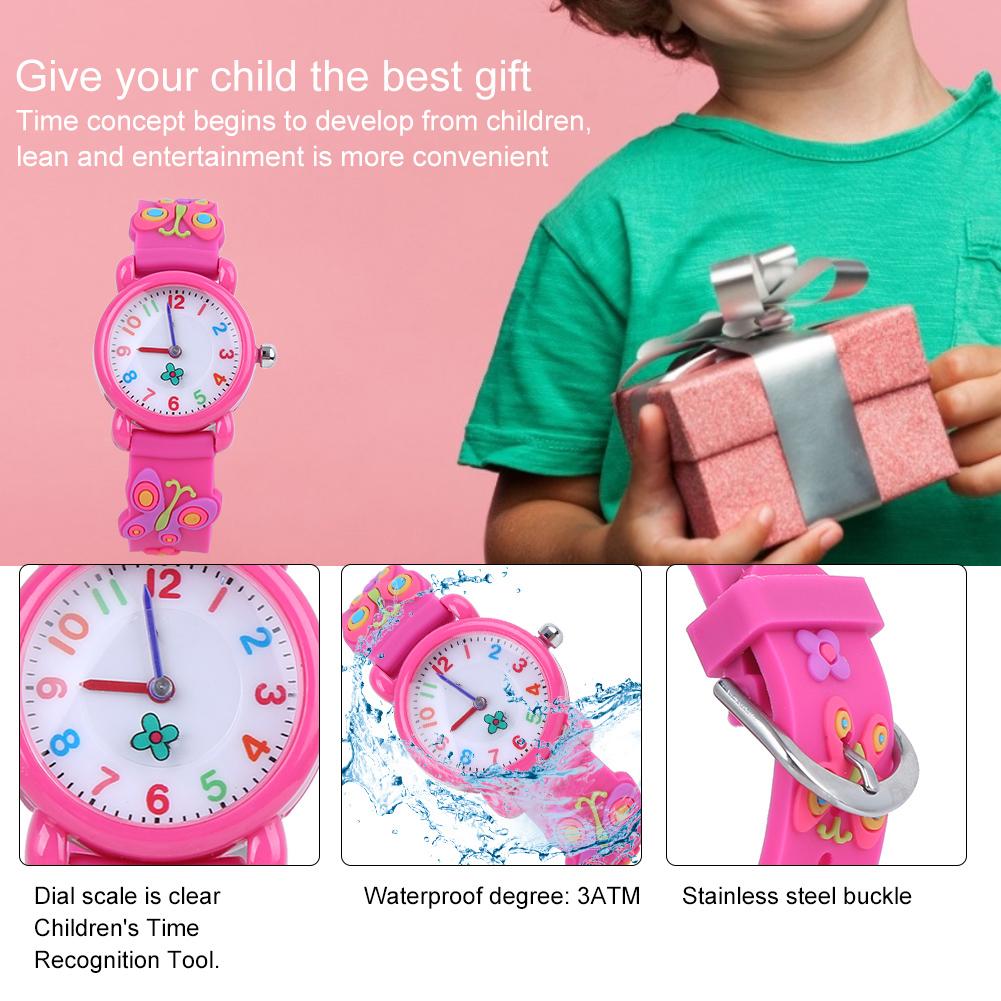 Waterproof Kid Cartoon Watch Cute Exquisite Pattern Children Wrist Watch Gift