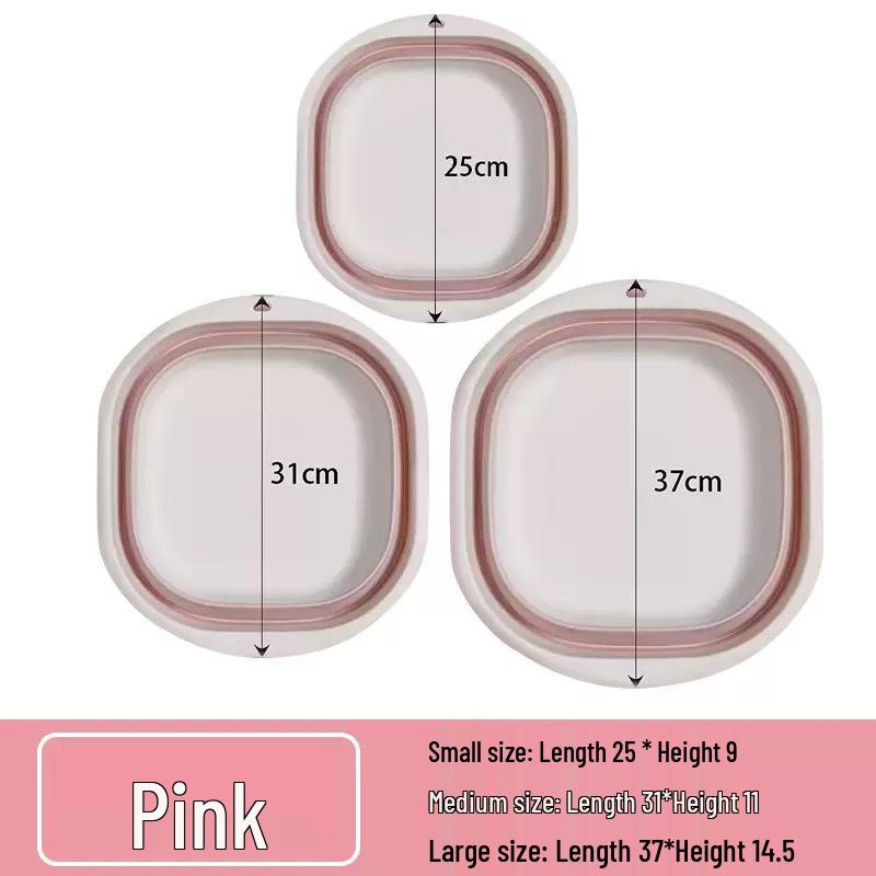 Large Portable Folding Wash Basin for Home, Dorm, Travel - Ideal for Students, Children, and Pregnant Women