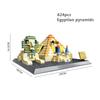 City Architecture Model Building Blocks Studio Temple Taj Mahal Big Ben Eiffel Tower London New York Germany Construction Toys