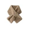 Solid color scarf, thickened and soft in winter, imitation rabbit fur scarf, fur collar, solid color Rex rabbit fur scarf.