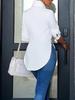 2024 Trendy Irregular Long Sleeve Women's Shirt - Four Seasons Fashion