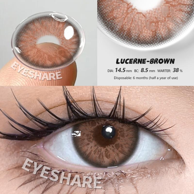 Eyeshare 1 Pair FLORENCE Series Eye Natural Looking Color Contact Lenses Cosmetic Contactlen