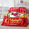 Kansas City Chiefs Pattern Portable Blanket/Soft Blanket Bedding Blanket Suitable for Travel Camping Living Rooms Offices Sofas Fan Gifts