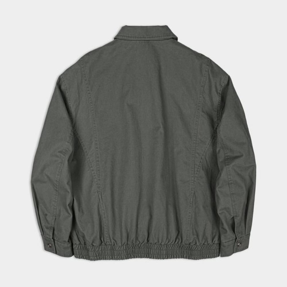 Weekhour Washed Cotton Blouson Jacket Khaki